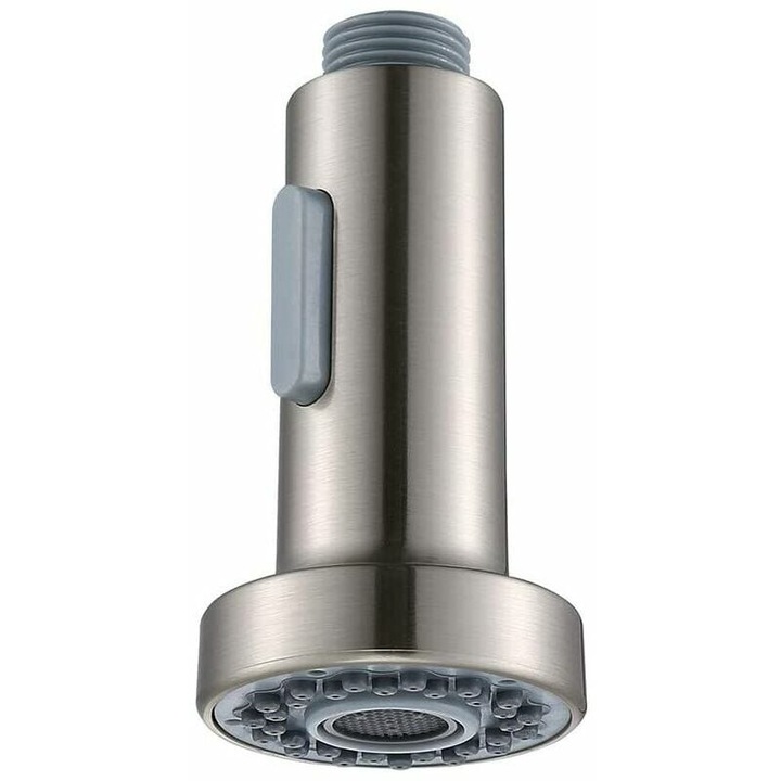 ABS konyhai csaptelep, szálcsiszolt nikkel felülettel, 2 sugárfokozattal, univerzális