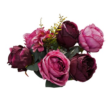 Buchet trandafiri artificiali mov / lila Berenice 45cm, Vintage Buchet trandafiri artificiali mov / lila Berenice 45cm, Vintage