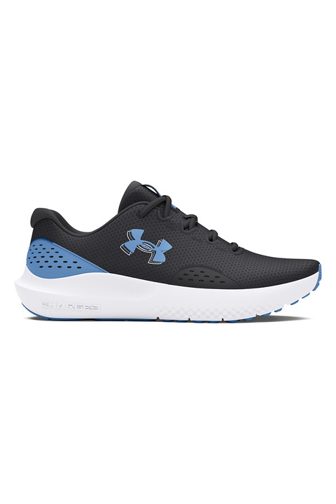 Under Armour, Pantofi Charged Surge 4 pentru alergare, Albastru lavanda/Negru stins