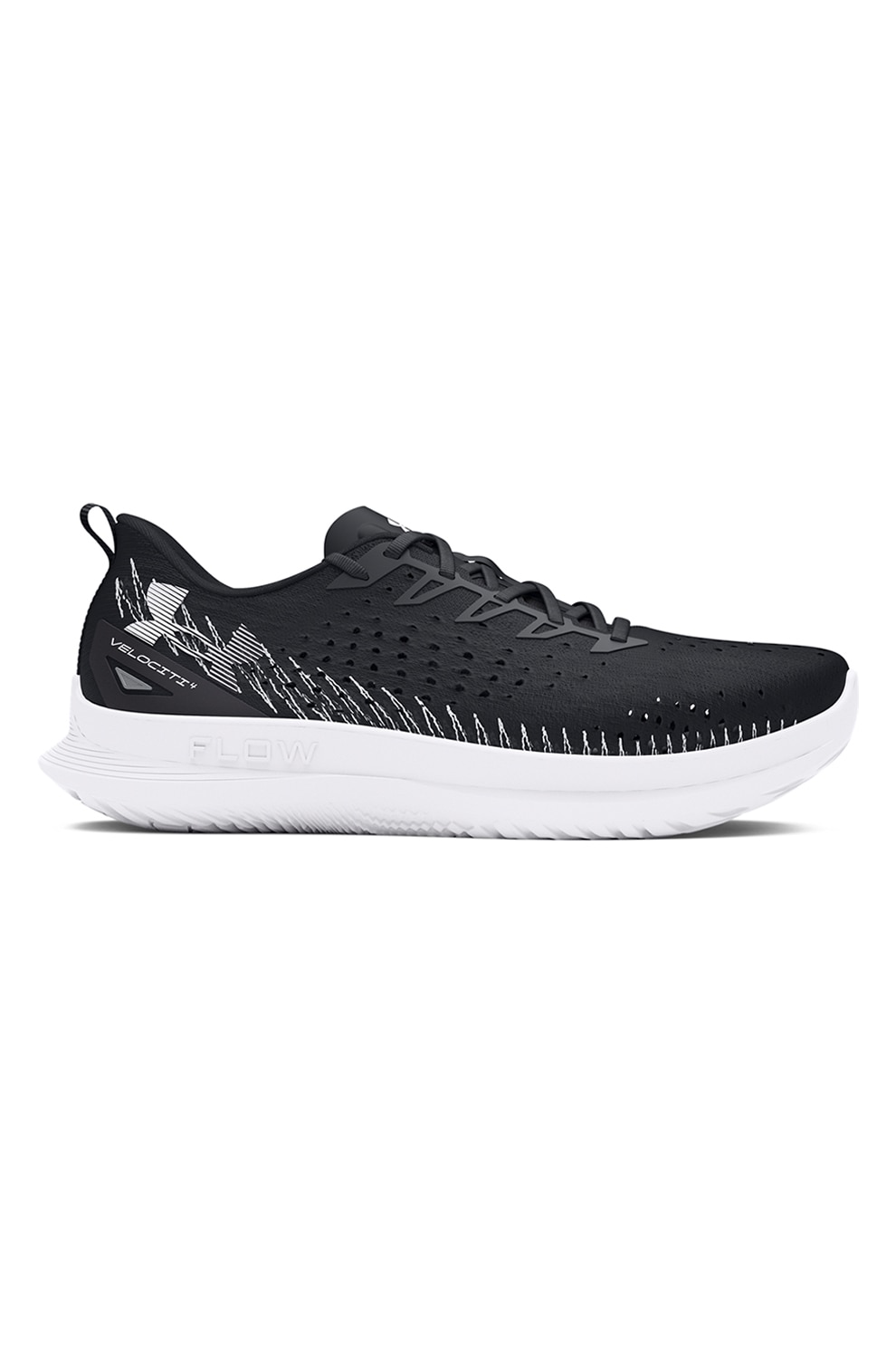 Under Armour, Pantofi pentru alergare Velociti 4, Alb, Negru stins, 8.5