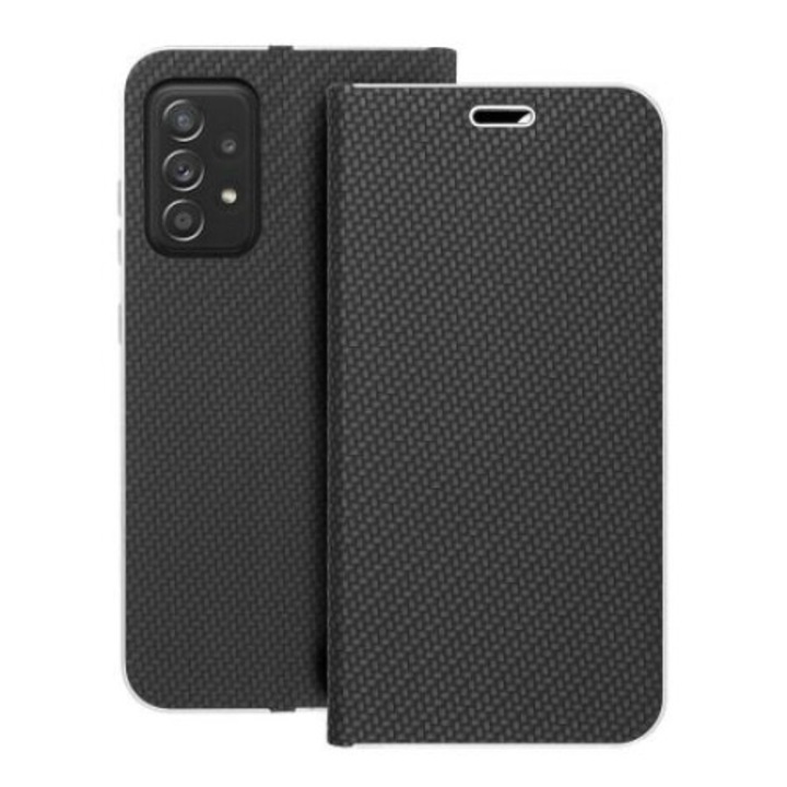 Case fixGuard LUNA Book Carbon SAMSUNG A52 5G / A52 LTE ( 4G ) / A52s 5G fekete