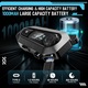 Difuzor pentru casca de motocicleta, VINTOP®, LED, 2 tipuri de microfoane, reducere duala a zgomotului, raspuns automat, control al muzicii pentru apeluri, incarcare rapida, trezire, IP67, Negru
