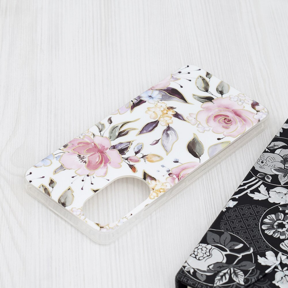 Husa pentru Oppo A78 4G, Smartphosis Marble, Chloe White