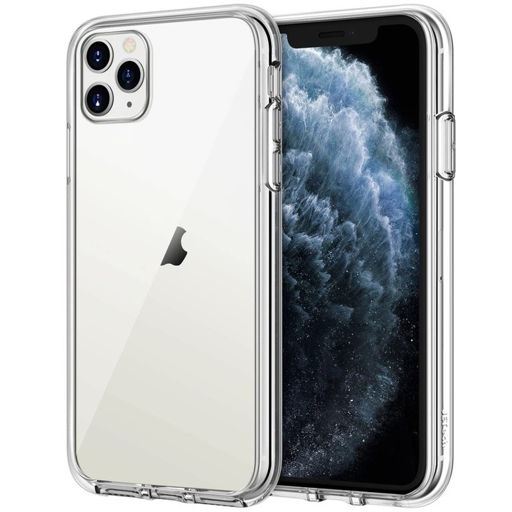 Кейс за телефон iPhone 11 Pro Max, прозрачен, тънък дизайн, допълнителна защита