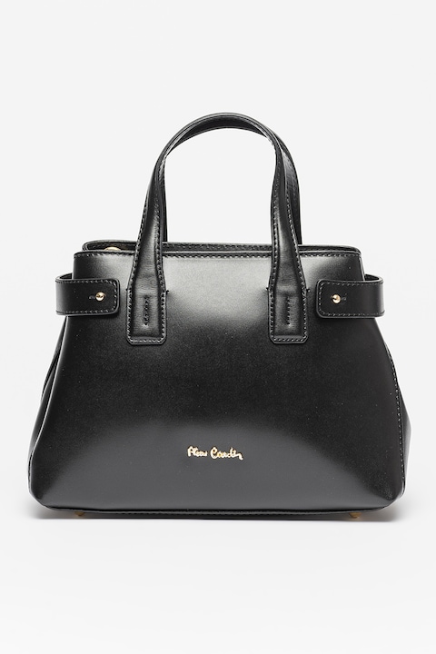 Pierre Cardin, Кожена чанта за рамо, Черен