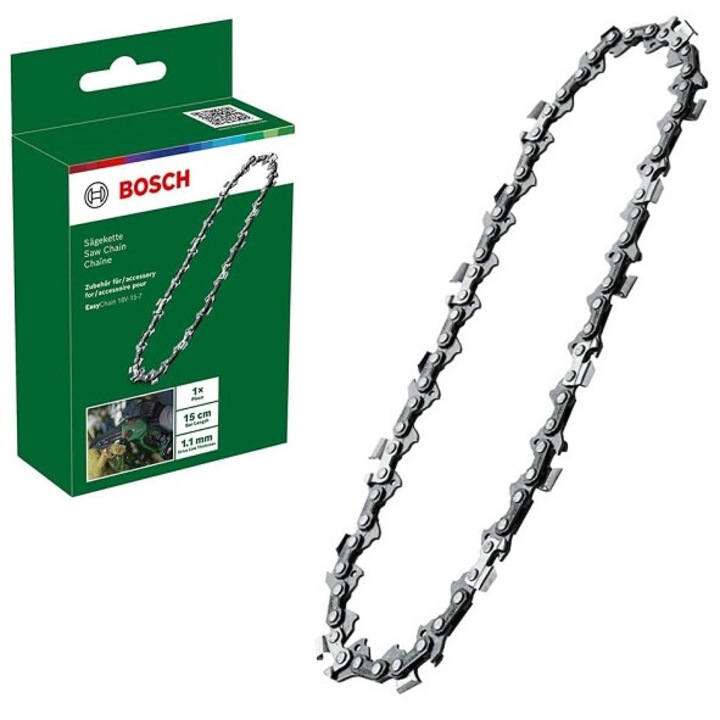 Lant pentru fierastrau electric BOSCH, lungime lama 15 cm, grosime 1.1 mm, pas 0.325 inch, pentru fierastraul Bosch EasyChain 18V-15-7