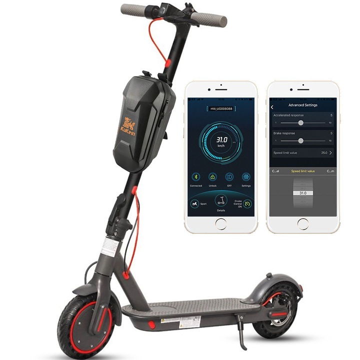 Trotineta electrica JUICEASE 365GO, 350W Electric scooters, 8.5", Autonomie 25km, Viteza max 31 km/h, Rezistenta la apa IP65, 120kg, APP, Pliabila