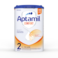 Lapte praf Aptamil Confort 2, 800g, 6-12 luni, Nutricia