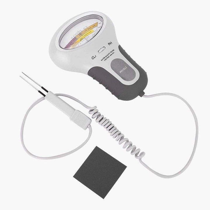 2 az 1-ben QttvbTna digitális pH- és klórtesztelő, könnyen használható, medencéhez és gyógyfürdőhöz