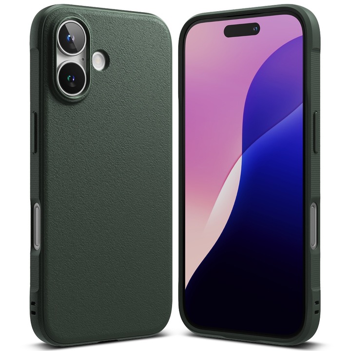 Husa pentru iPhone 16 - Ringke - Onyx - Verde Inchis
