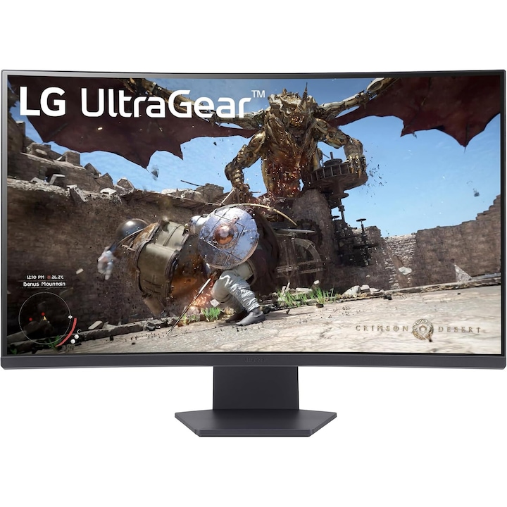 Монитор 32'' LG UltraGear 32GS60QC-B, VA, 2560 x 1440, 2 x HDMI, 1 x Audio Out, DisplayPort