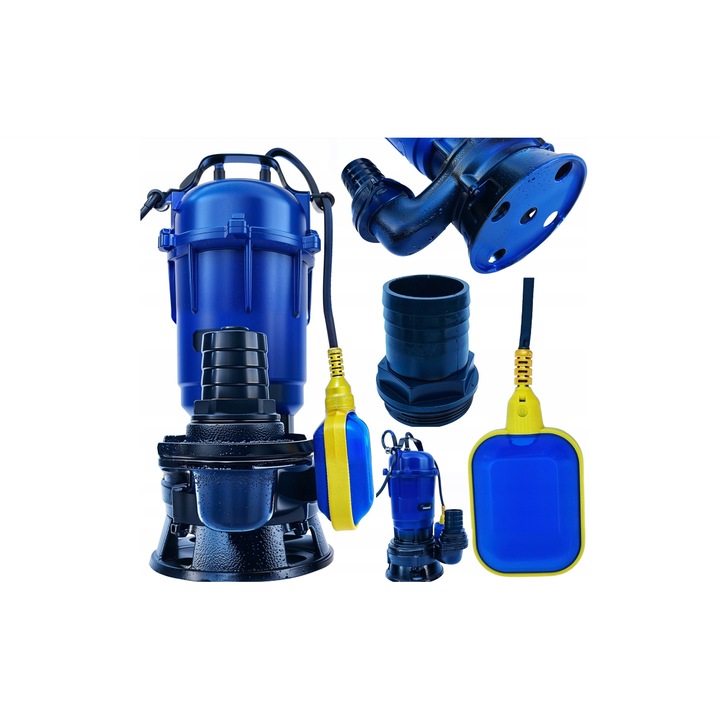 Помпа за мръсна вода с хеликоптер и поплавък, 3850 W, Ondragon OD8019