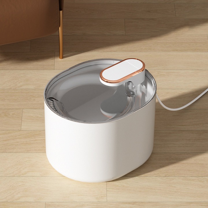 Fontana de apa pentru animale, 3L, capacitate mare, filtrare automata, 200x170x155mm