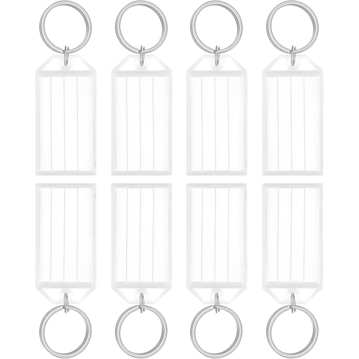 Brelocuri identificatori, Enforose, set de 20, reutilizabili, dimensiuni mici, design compact