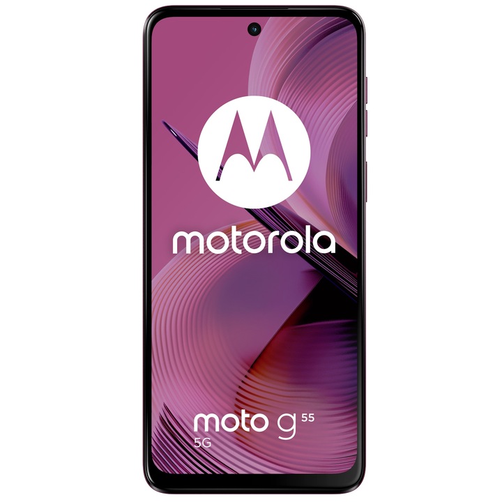 Смартфон Motorola Moto g55, Dual SIM, 256GB, 8GB RAM, 5G, Twilight Purple