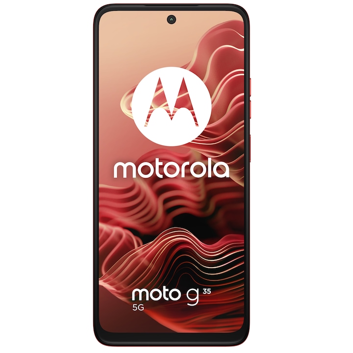 Смартфон Motorola Moto g35, Dual SIM, 128GB, 8GB RAM, 5G, Guava Red