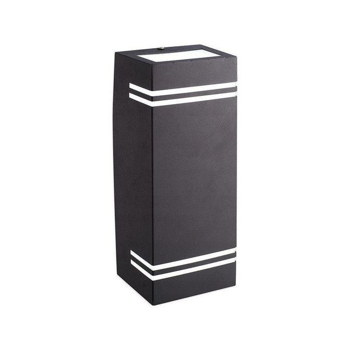 Външна LED стенна лампа, MasterLED, 2xGU10, фасаден монтаж, 35W, алуминиев корпус