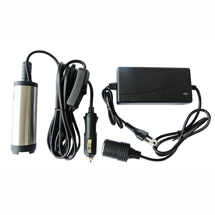 Pompa electrica scos combustibil 12V-230V, 20W, 15l/min, submersibila, fi38, Rebeka 61063 CarCo