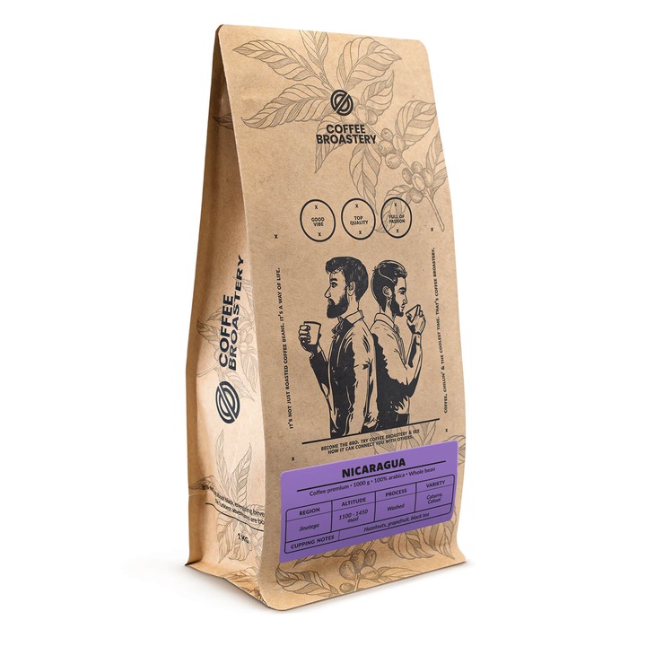 Кафе на зърна, Coffee Broastery Nicaragua Colibrí Azul Speciality, Арабика, Прясно изпечено, 1 кг