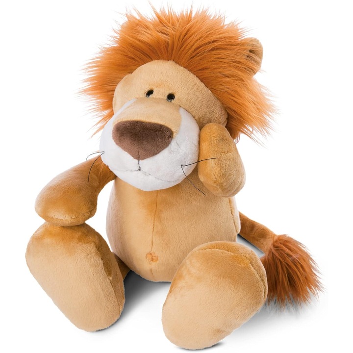 Плюшена играчка Malvys, Лъвчето Симба, Кафява, 30 см