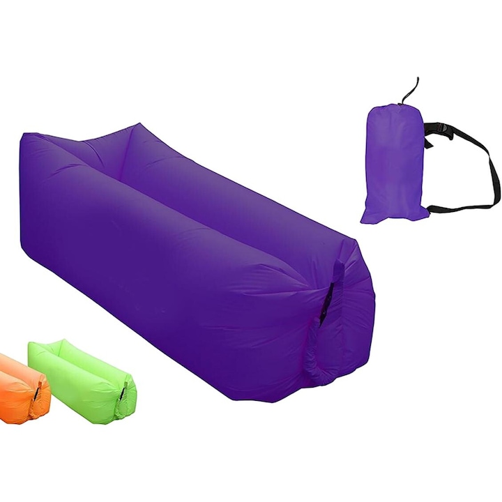 Sezlong gonflabil Cozevdnt, Nailon, Violet