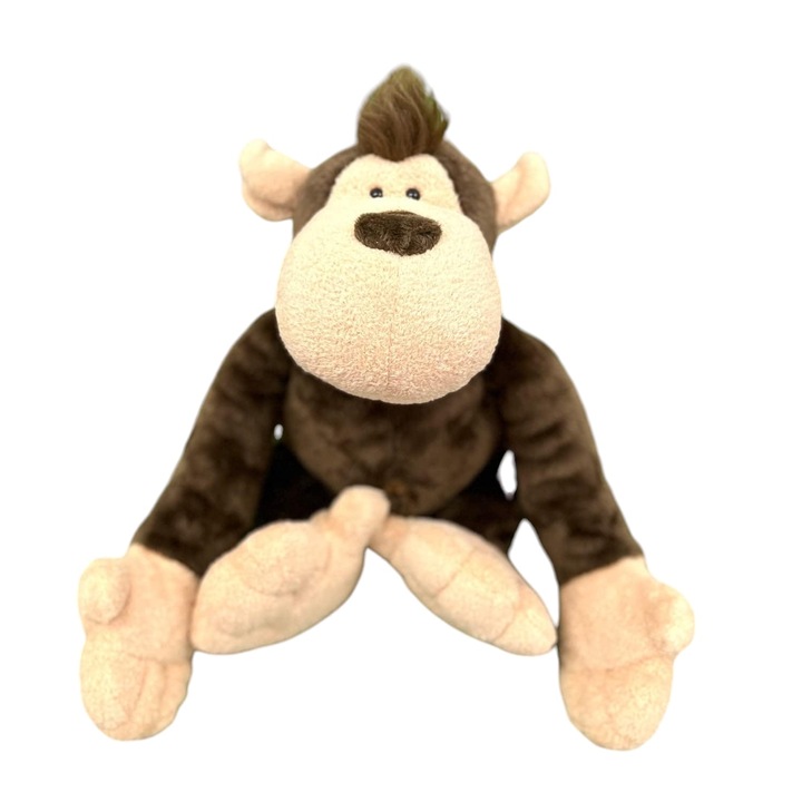 Плюшена играчка Malvys, Маймуна Кики, Кафява, 30 см