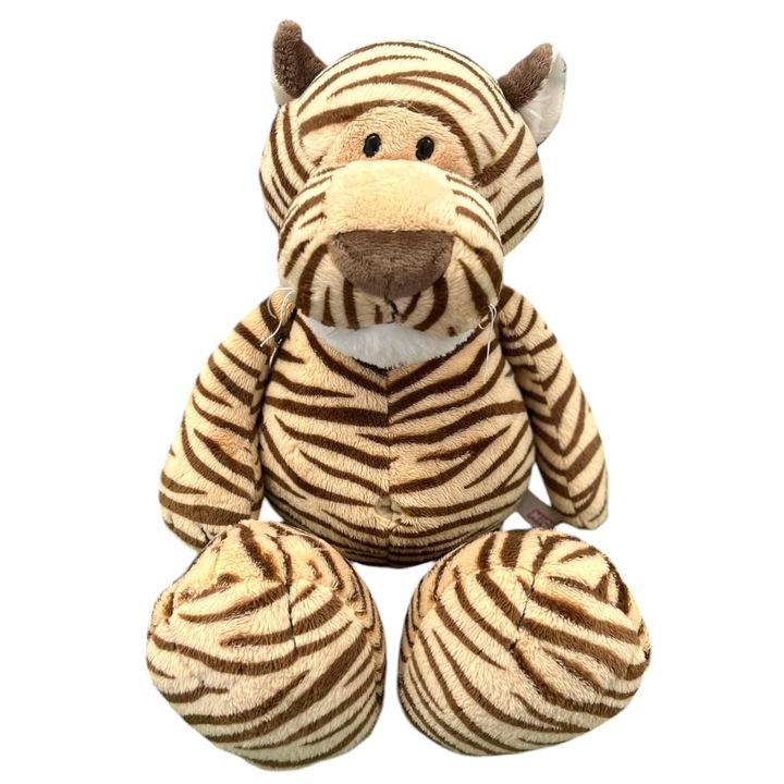 Плюшена играчка Malvys, Tiger Stripes, оранжево/черно, 30 см