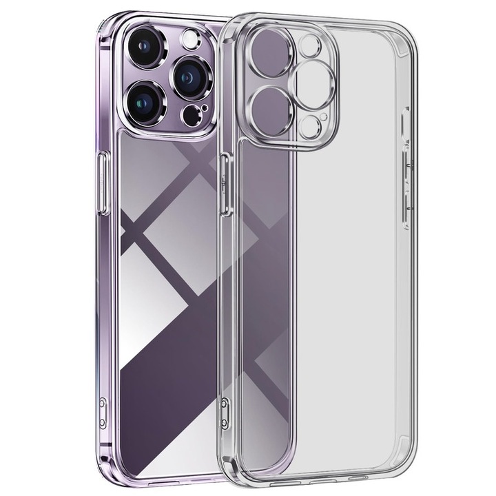 Telefontok, iPhone 14 Plushoz, polikarbonát, szürke