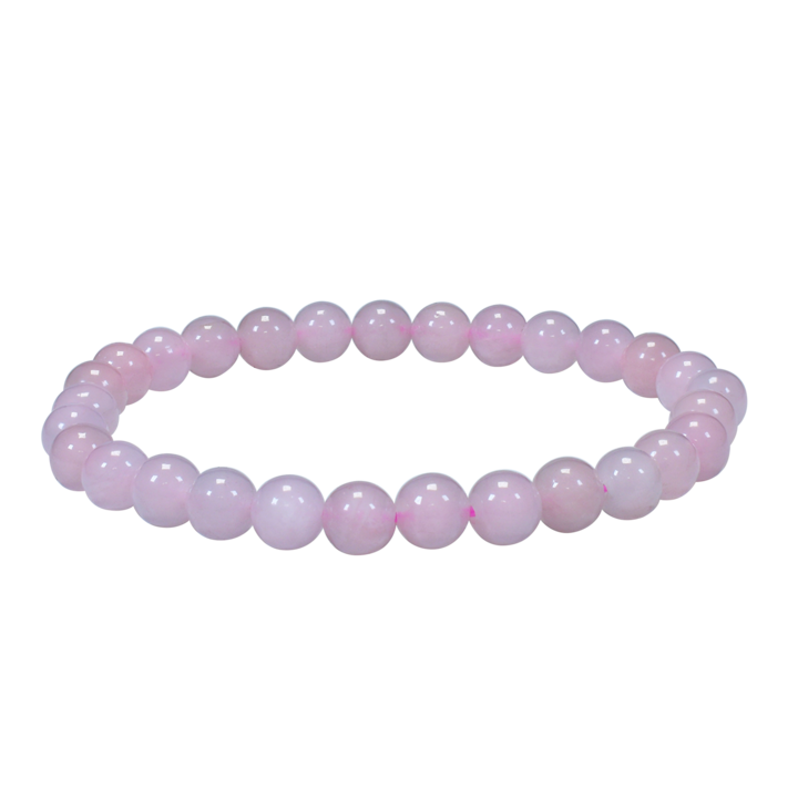 Bratara Cu Cuart Roz Natural Aromantra, Pietre Semipretioase Slefuite, Culoare Roz Delicat, Design Elegant, Talisman Pentru Iubire Si Armonie, Bratara Elastica Unisex, Calitate Superioara, 17cm