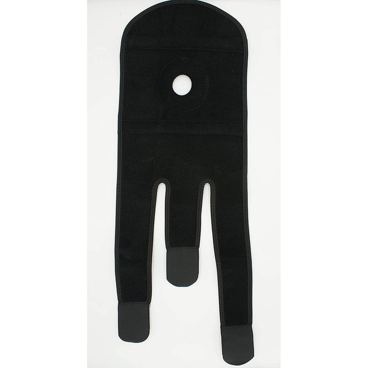 Genunchiera sport, elastic, multifunctional, negru, 58x21cm