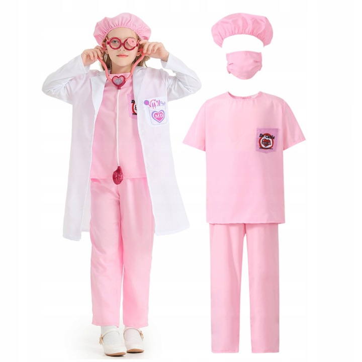 Costum, Korbi, M, Manopera De Inalta Calitate, Design Realist, Set Complet, Bluza Latime Subrat 37 cm, Lungime Totala 54 cm, Pantaloni Lungime Totala 83 cm, Latimea Taliei 25-37 cm, Roz