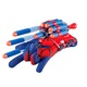 Set costum Spiderman KidMania® cu muschi, masca cu lumini si doua manusi lansator pentru copii, 5-7 ani, 110-120 cm