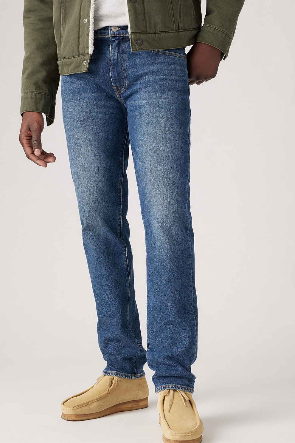 Levi's, Blugi slim fit 511, Albastru prafuit, W29-L32 - eMAG.ro