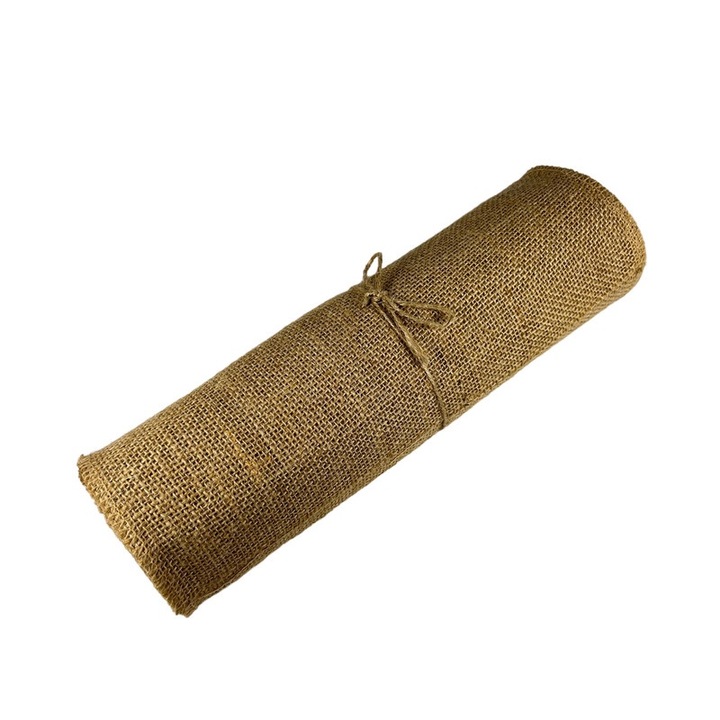 Rola de iuta 30cmx5m, material natural, pentru decoratiuni interioare si proiecte DIY