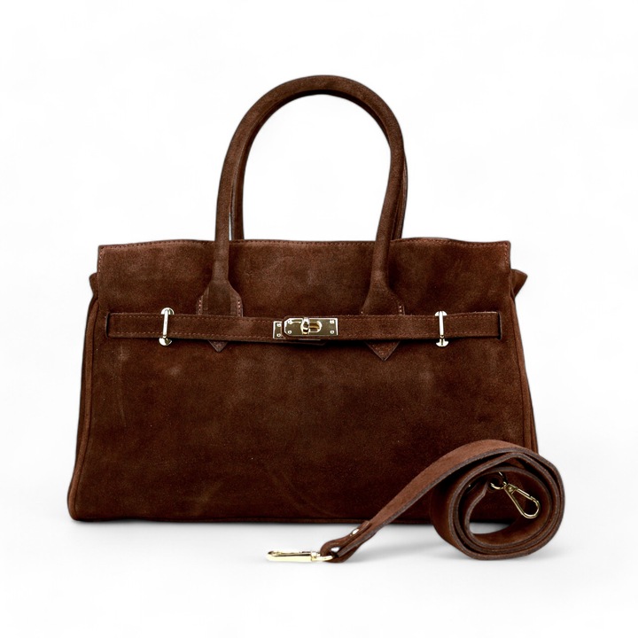 Дамска чанта Moranti, велур, 3 джоба