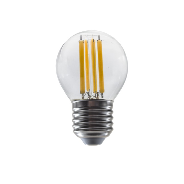 LED лампа Lightex FILAMENT, 6W, 220V, E27, G45, CL, 3000K, 806lm
