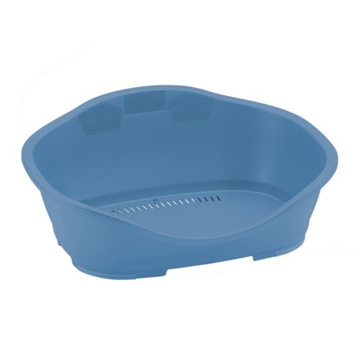 Pat pentru caini, Stefanplast, plastic, 45 x 32 x 22 cm, albastru