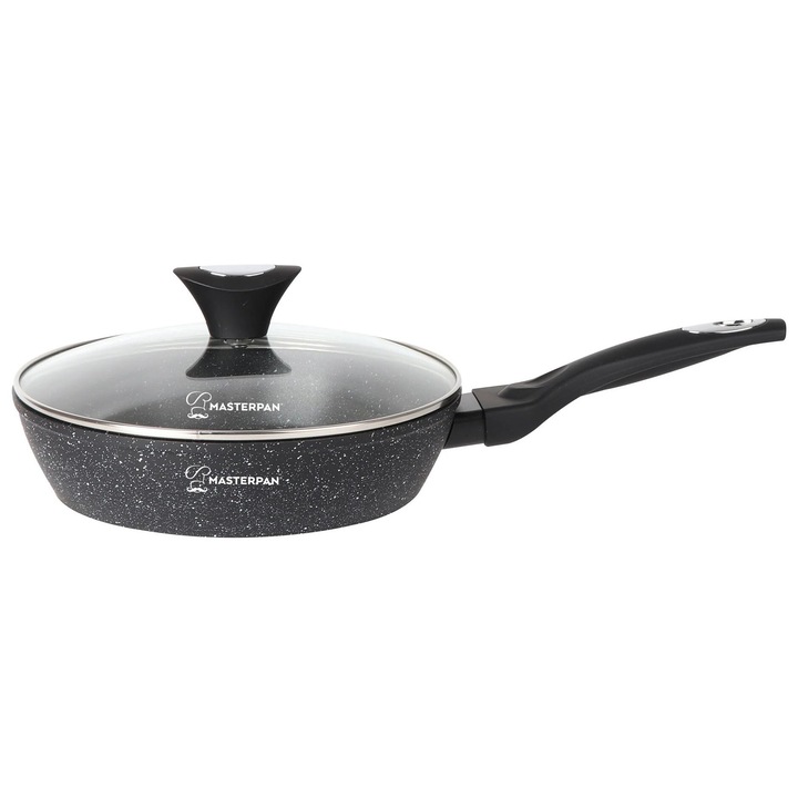 Tigaie adanca cu capac Masterpan, granit, 26, 2.7 l