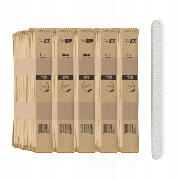 Пила козметична SLIM, NAIL4U, 180/240, комплект от 10 броя