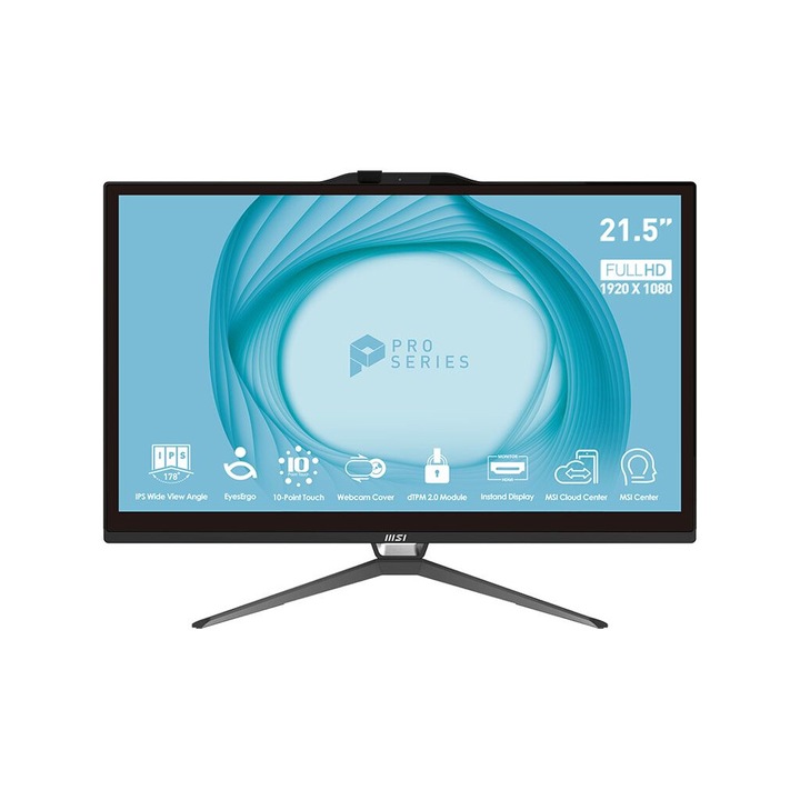 Desktop PC MSI PRO AP222T, Intel Core i3-13100, 8GB, SSD 256GB, 21.5"