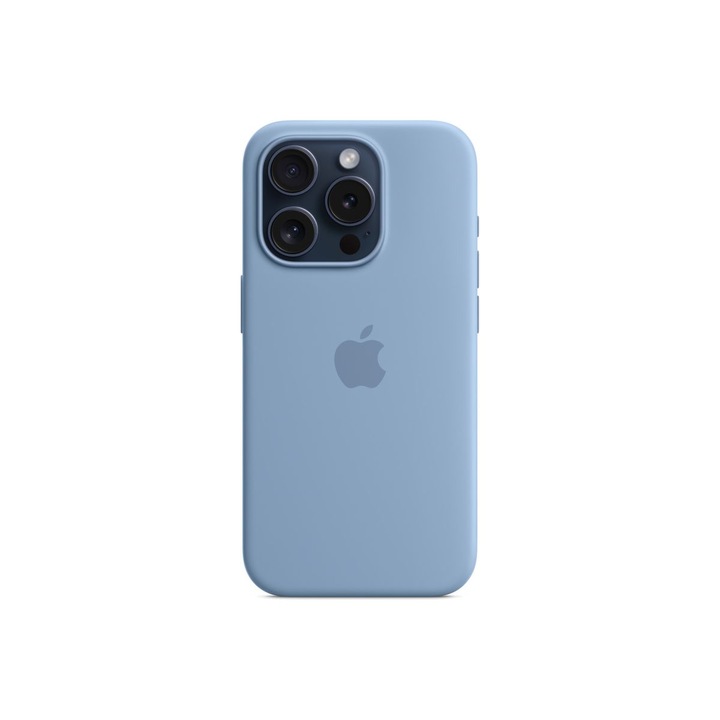 Силиконов кейс BeSmart за Iphone 16 pro небесносин