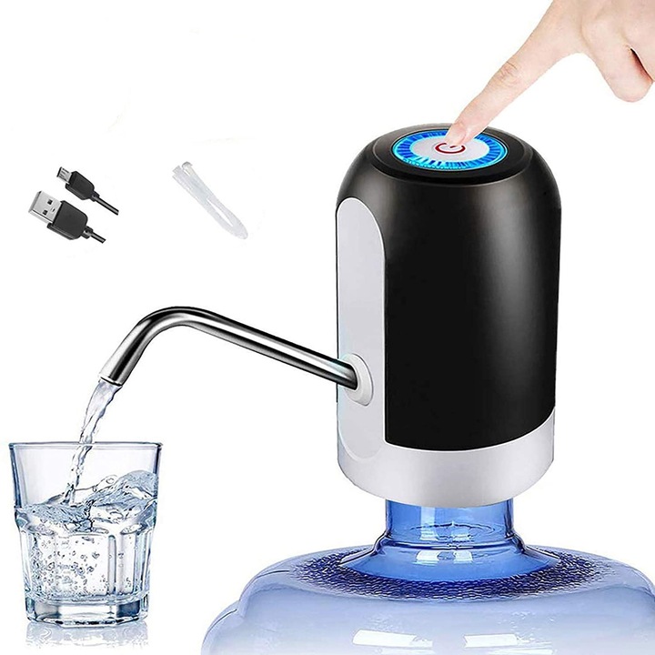 Elektromos vízpumpa 5 gallon, élelmiszer minőségű szilikon, 304 rozsdamentes acél, ABS, hordozható