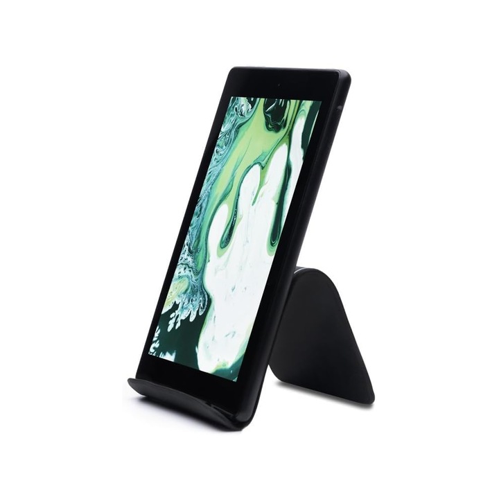 Поставка за телефон, Vaxiuja, сгъваема и преносима, черна, 20,5x10,3 см