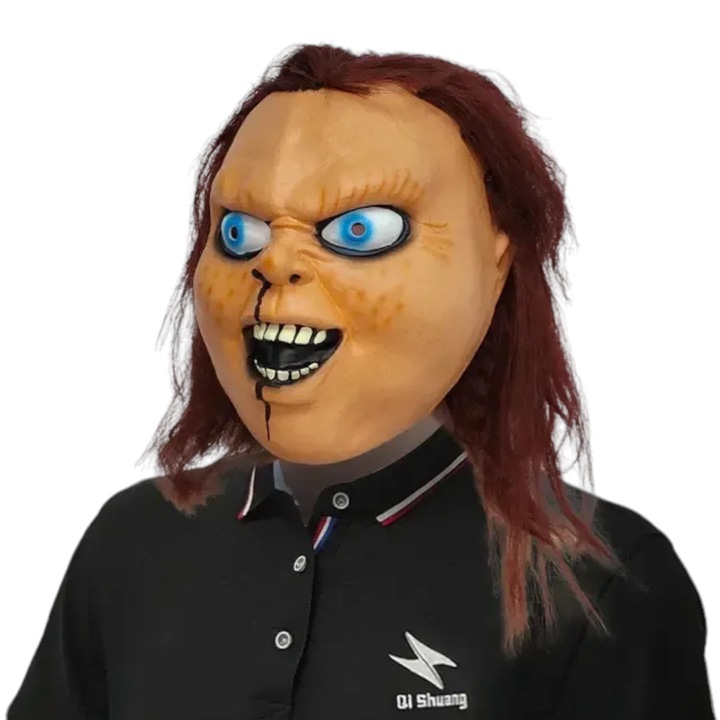 Страшна маска Чъки за възрастни, латекс, универсален размер