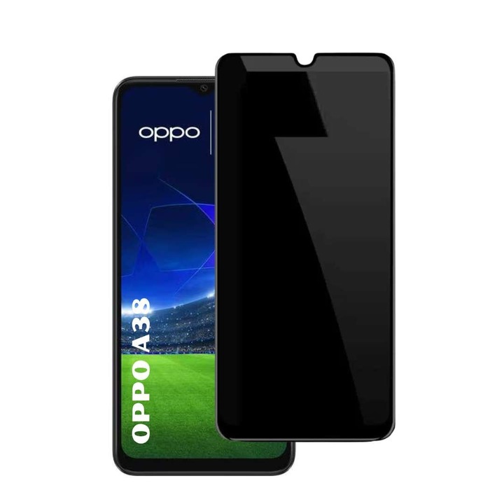 Folie sticla privacy pentru Oppo A38 - Full glue