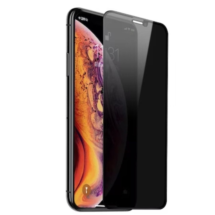 Folie sticla Privacy pentru iphone 11 - Full Glue