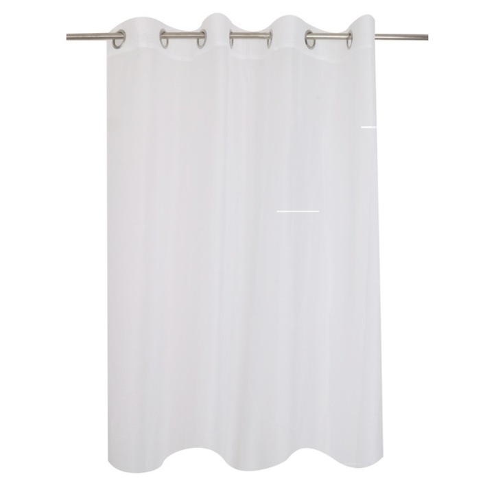 Perdea Caressa, TH-230110-VA06, batist, alb, 135 x 240 cm