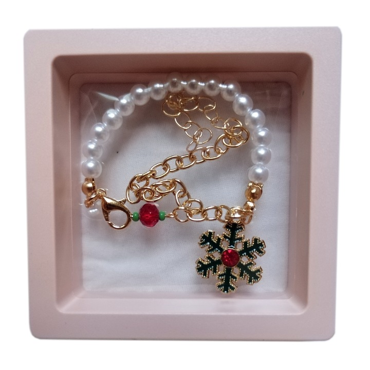 Bratara pentru fetite, Aliaj, Christmas, Multicolor