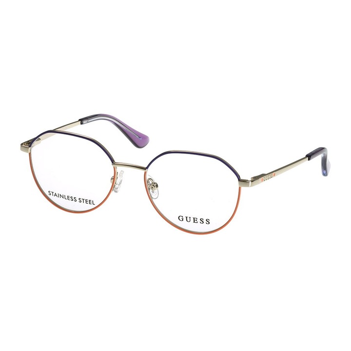 Рамки за очила Girls Guess GU9232 083 48, Метални, Лилави, 48 mm