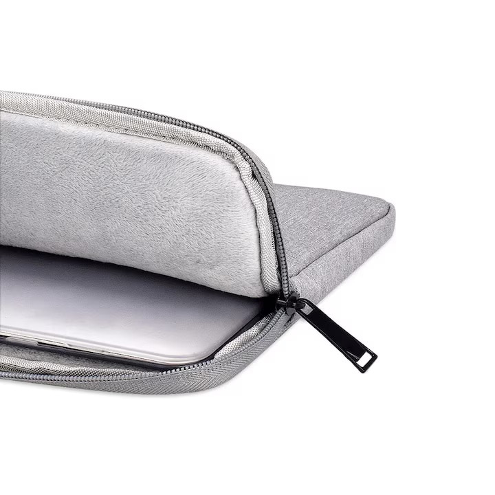 Husa Universala VarioShop®, pentru Laptop 15.6 inch, cu Burete Antisoc, Rezistena la Apa, Compatibila laptop Apple MacBook Air, MacBook Pro Touch Bar, Asus, Acer, Dell, Huawei, 40cm x 2cm x 30cm, Gri